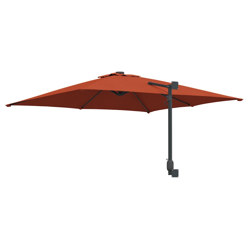 vidaXL Garten-Sonnenschirm Terrakotta 248,5 x 247,5 x 160 cm