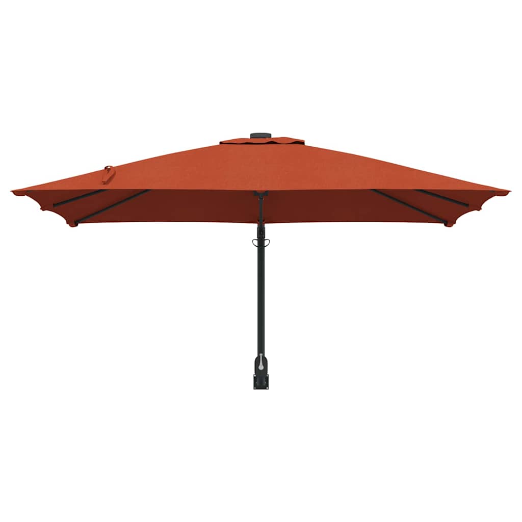 vidaXL Garten-Sonnenschirm Terrakotta 248,5 x 247,5 x 160 cm