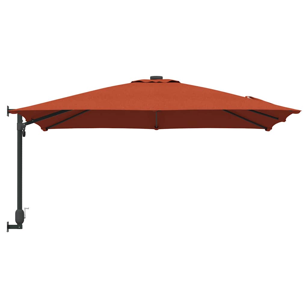 vidaXL Garten-Sonnenschirm Terrakotta 248,5 x 247,5 x 160 cm