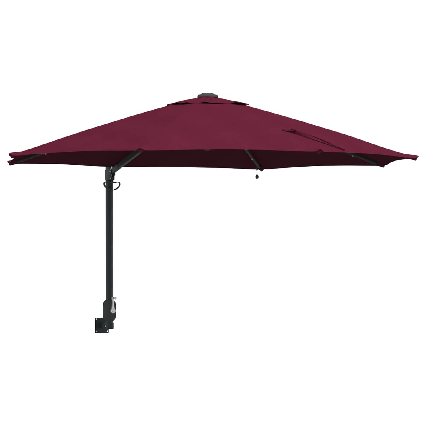 vidaXL Garten-Sonnenschirm Bordeauxrot 248 x 248 x 148 cm