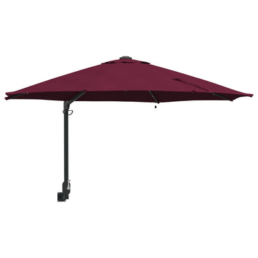 vidaXL Garten-Sonnenschirm Bordeauxrot 248 x 248 x 148 cm