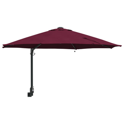 vidaXL Garten-Sonnenschirm Bordeauxrot 248 x 248 x 148 cm