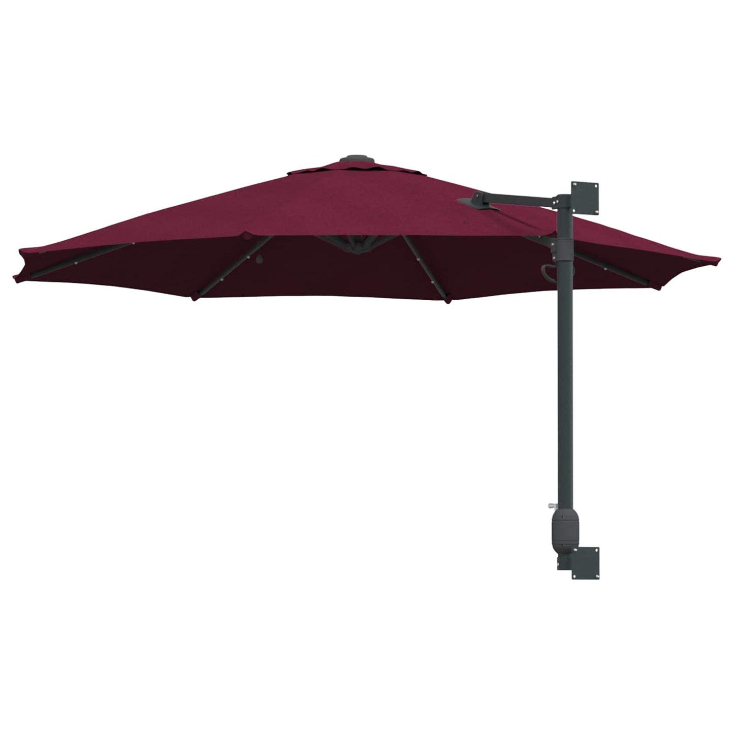 vidaXL Garten-Sonnenschirm Bordeauxrot 248 x 248 x 148 cm