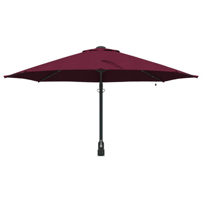 vidaXL Garten-Sonnenschirm Bordeauxrot 248 x 248 x 148 cm