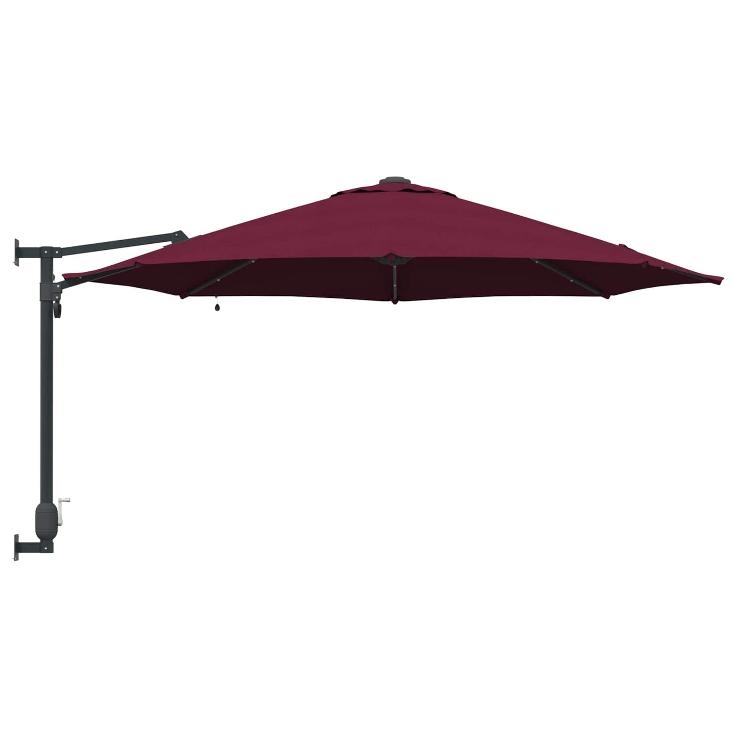 vidaXL Garten-Sonnenschirm Bordeauxrot 248 x 248 x 148 cm
