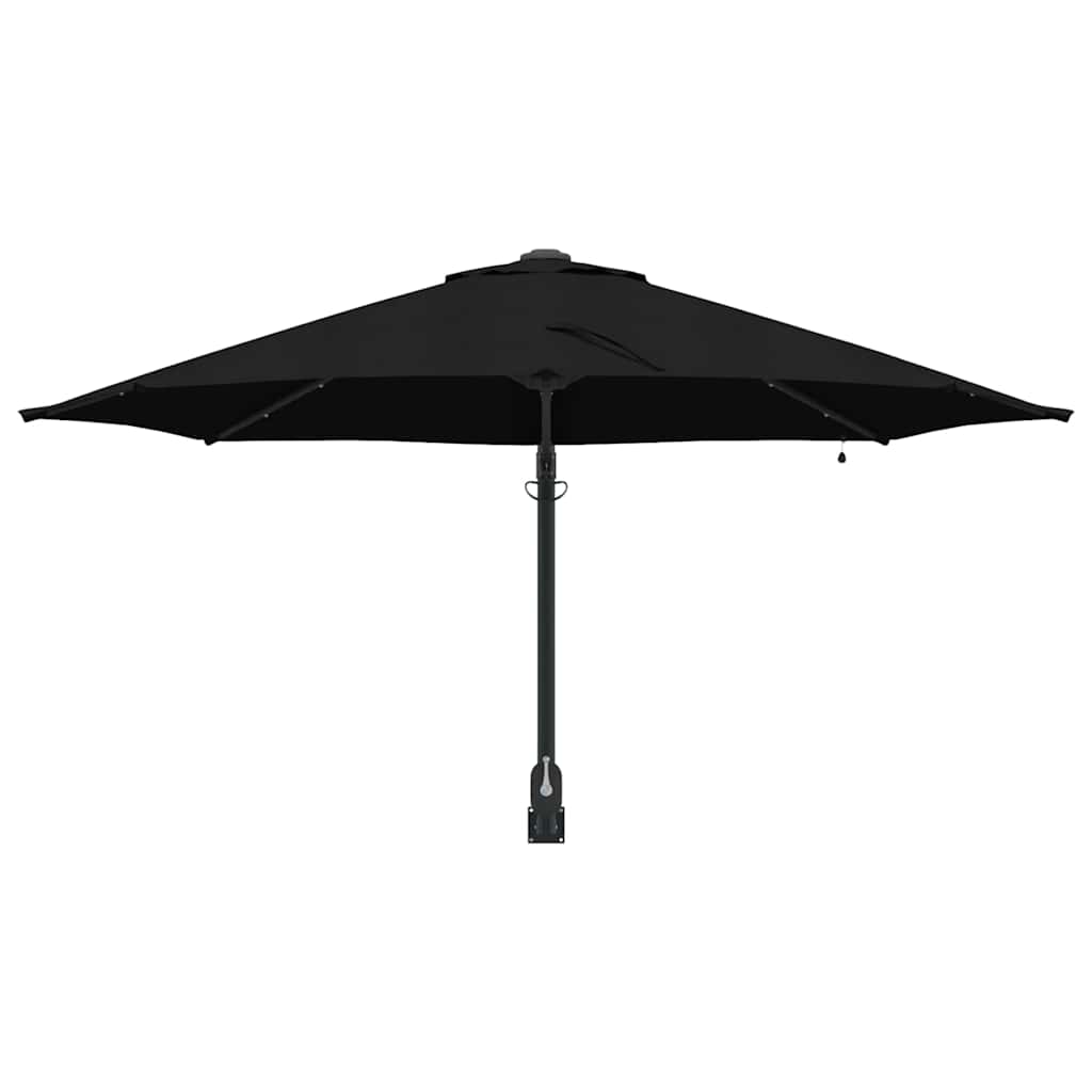 vidaXL Garten-Sonnenschirm Schwarz 248 x 248 x 148 cm