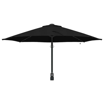 vidaXL Garten-Sonnenschirm Schwarz 248 x 248 x 148 cm