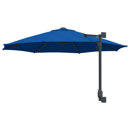 vidaXL Garten-Sonnenschirm Azurblau 248 x 248 x 148 cm