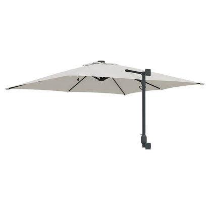 vidaXL Garten-Sonnenschirm Sand 248,5 x 247,5 x 160 cm