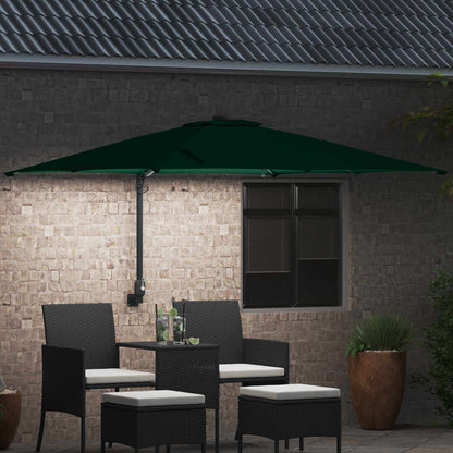 vidaXL Garten-Sonnenschirm Grün 248,5 x 247,5 x 160 cm