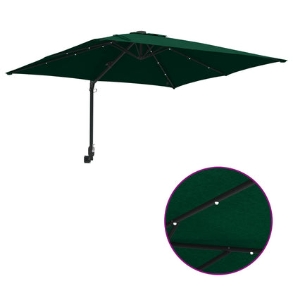 vidaXL Garten-Sonnenschirm Grün 248,5 x 247,5 x 160 cm
