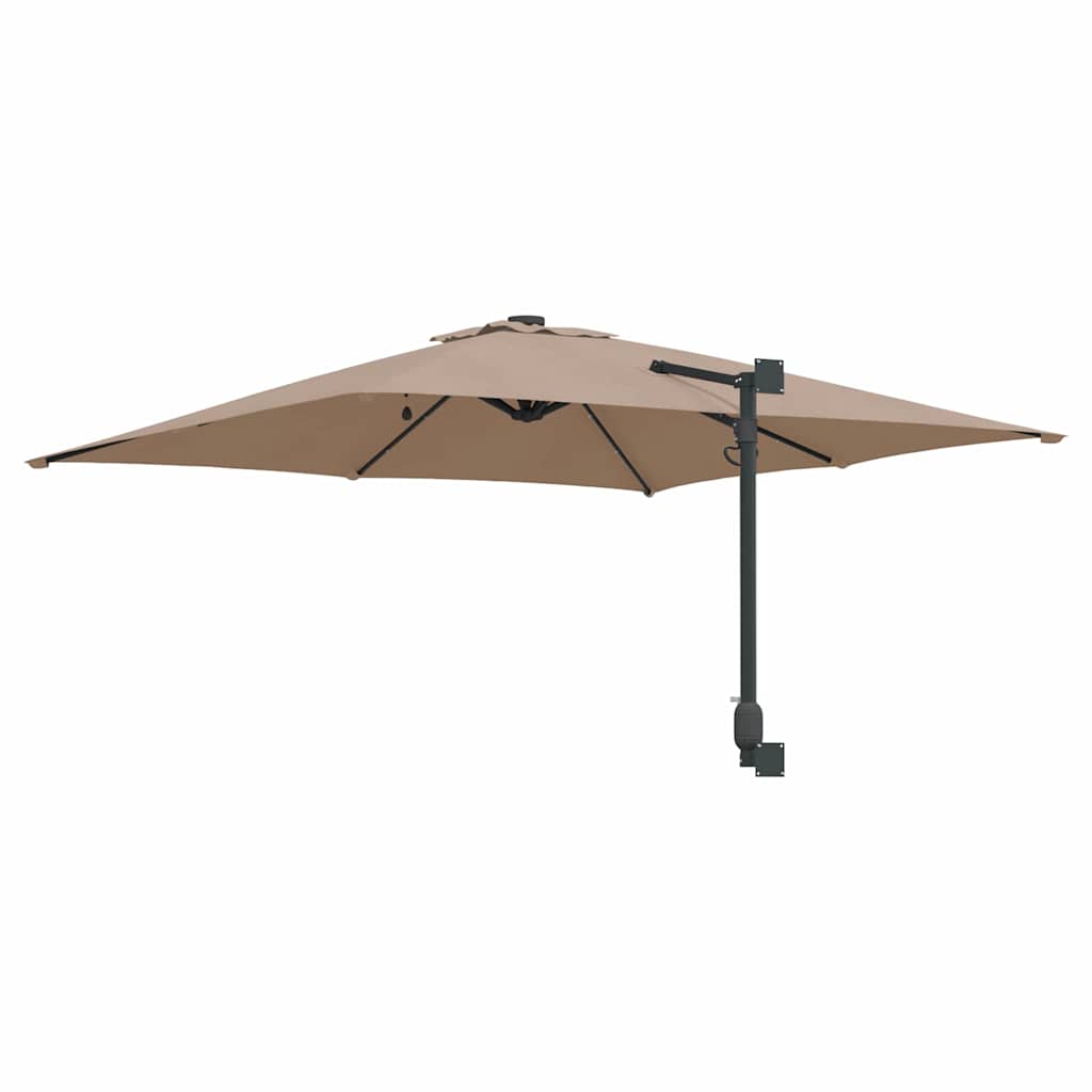 vidaXL Garten-Sonnenschirm Taupe 248,5 x 247,5 x 160 cm
