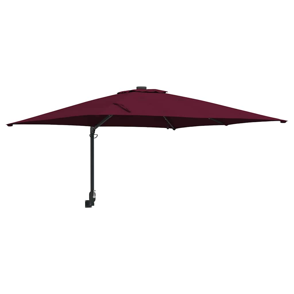vidaXL Garten-Sonnenschirm Bordeauxrot 248,5 x 247,5 x 160 cm