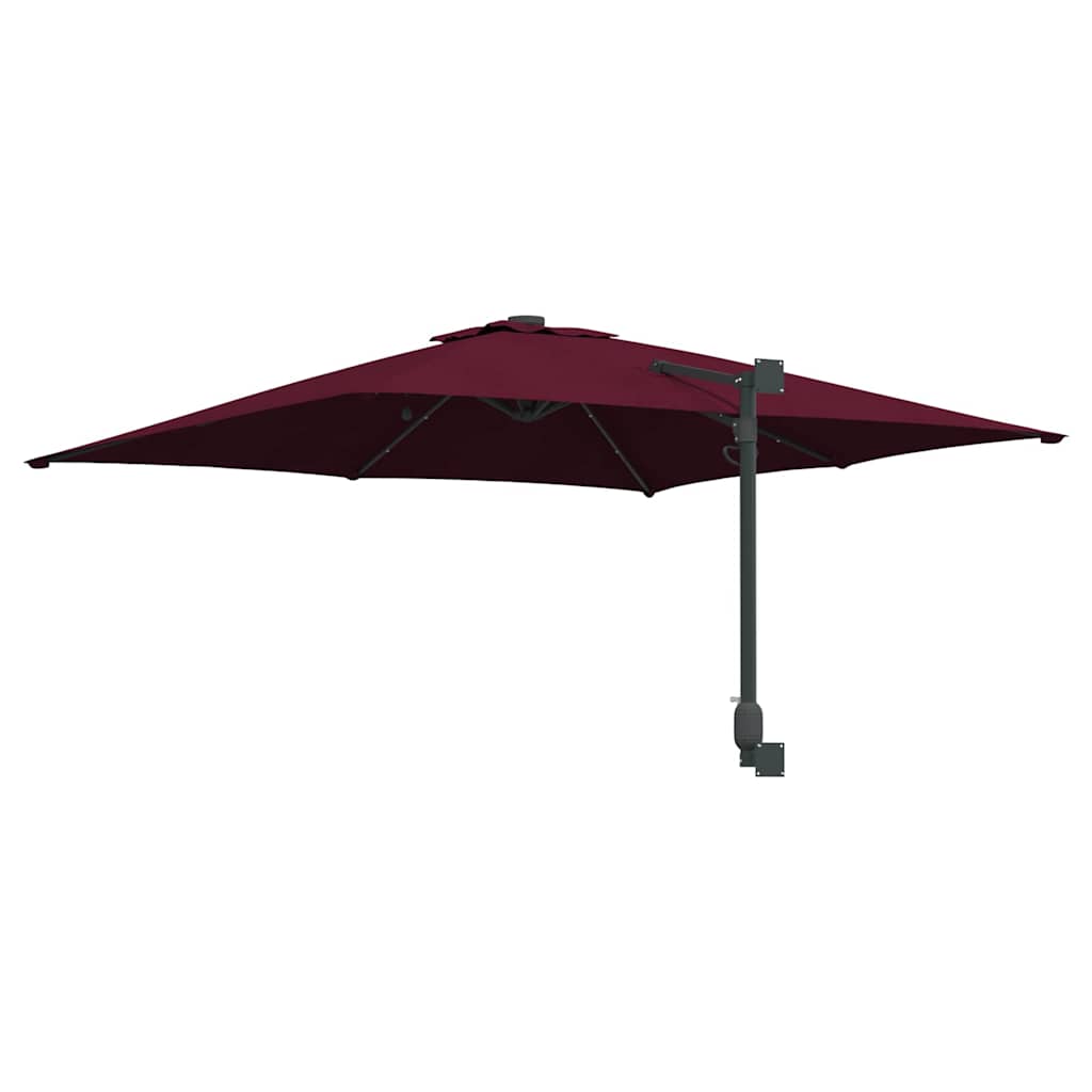 vidaXL Garten-Sonnenschirm Bordeauxrot 248,5 x 247,5 x 160 cm