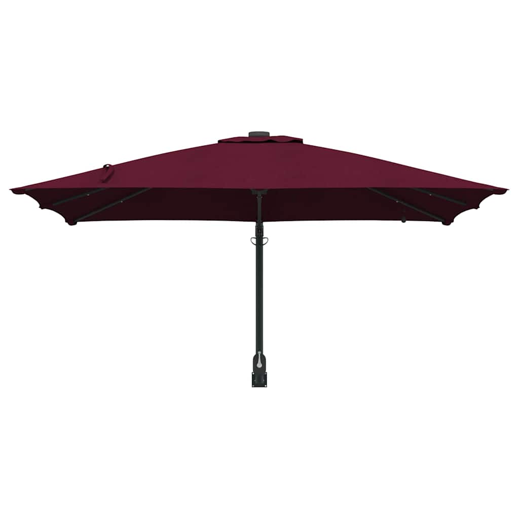 vidaXL Garten-Sonnenschirm Bordeauxrot 248,5 x 247,5 x 160 cm