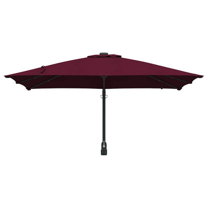 vidaXL Garten-Sonnenschirm Bordeauxrot 248,5 x 247,5 x 160 cm