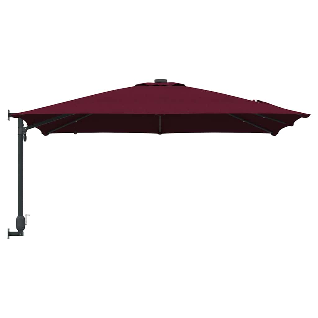 vidaXL Garten-Sonnenschirm Bordeauxrot 248,5 x 247,5 x 160 cm