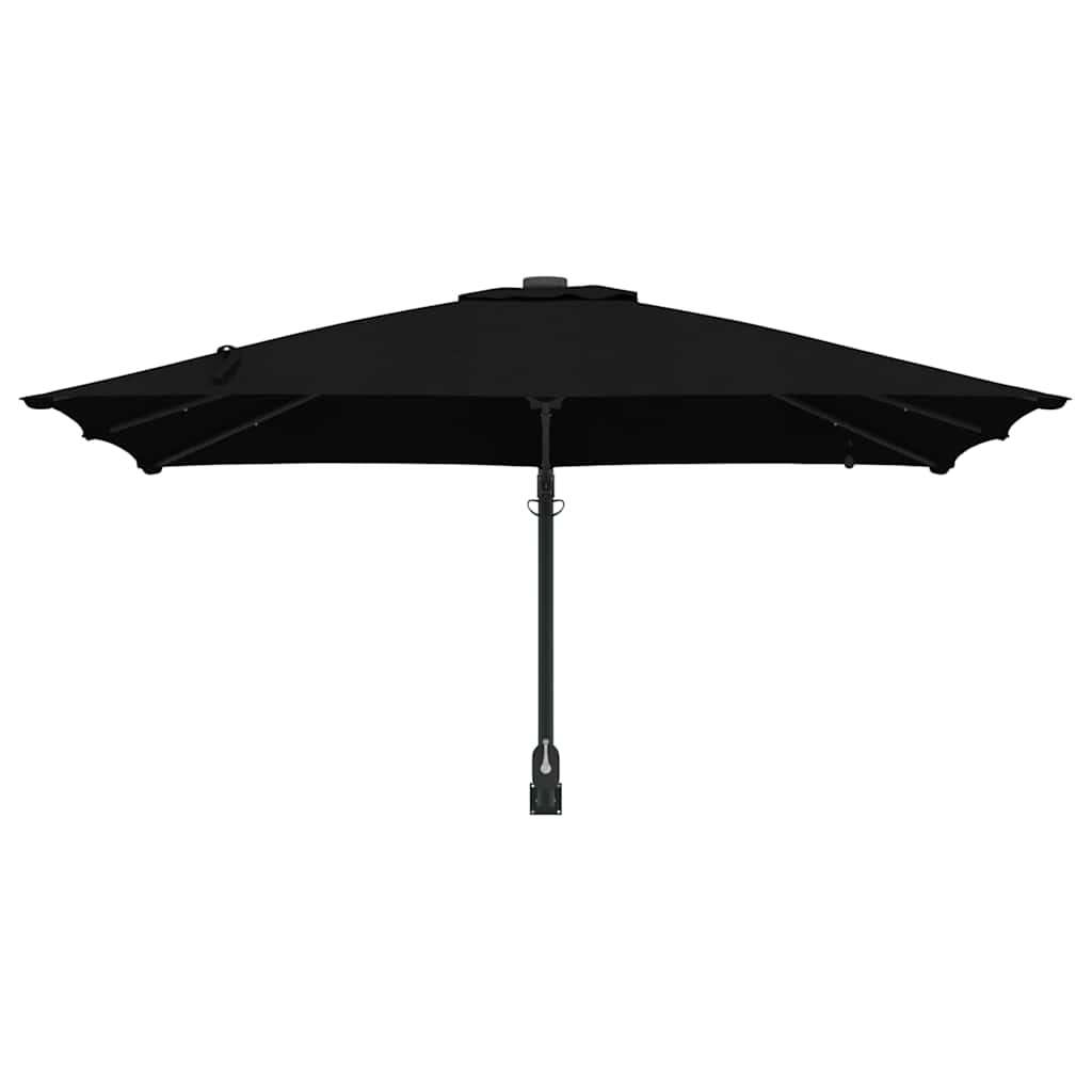 vidaXL Garten-Sonnenschirm Schwarz 248,5 x 247,5 x 160 cm