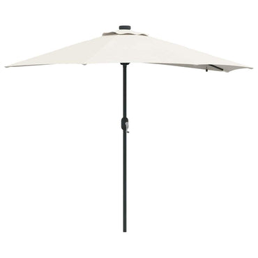 vidaXL Garten-Sonnenschirm Sand 294 x 150 x 223 cm Polyester und Stahl