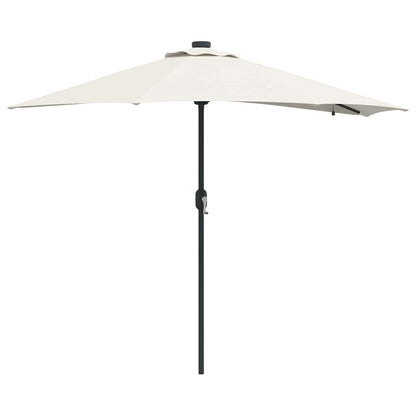 vidaXL Garten-Sonnenschirm Sand 294 x 150 x 223 cm Polyester und Stahl
