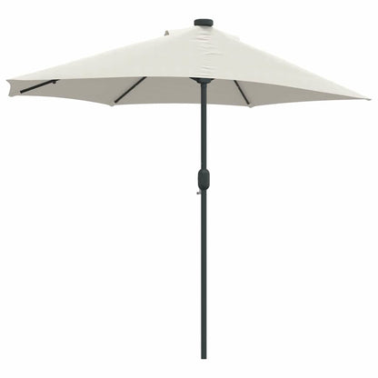 vidaXL Garten-Sonnenschirm Sand 294 x 150 x 223 cm Polyester und Stahl