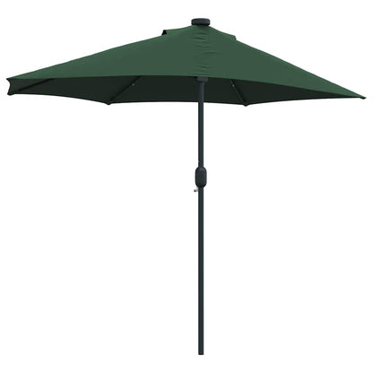 vidaXL Garten-Sonnenschirm Grün 294 x 150 x 223 cm Polyester und Stahl