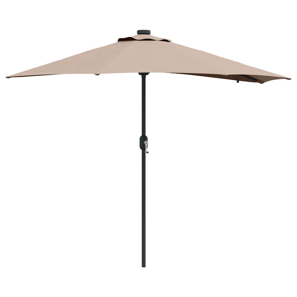 Garten-Sonnenschirm Taupe 294 x 150 x 223 cm