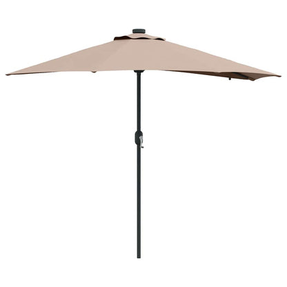 Garten-Sonnenschirm Taupe 294 x 150 x 223 cm