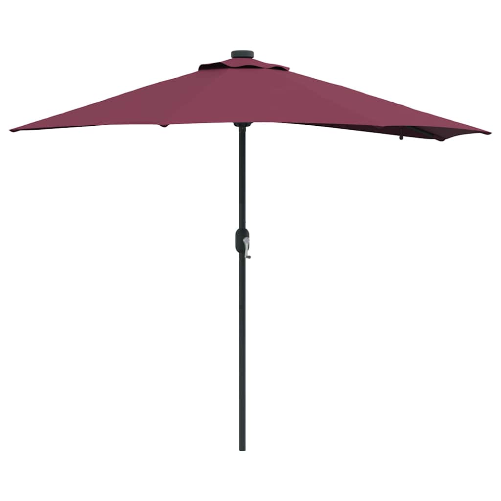 vidaXL Garten-Sonnenschirm Bordeauxrot 294 x 150 x 223 cm