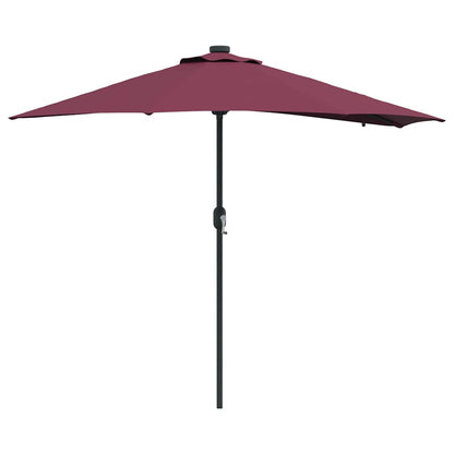 vidaXL Garten-Sonnenschirm Bordeauxrot 294 x 150 x 223 cm