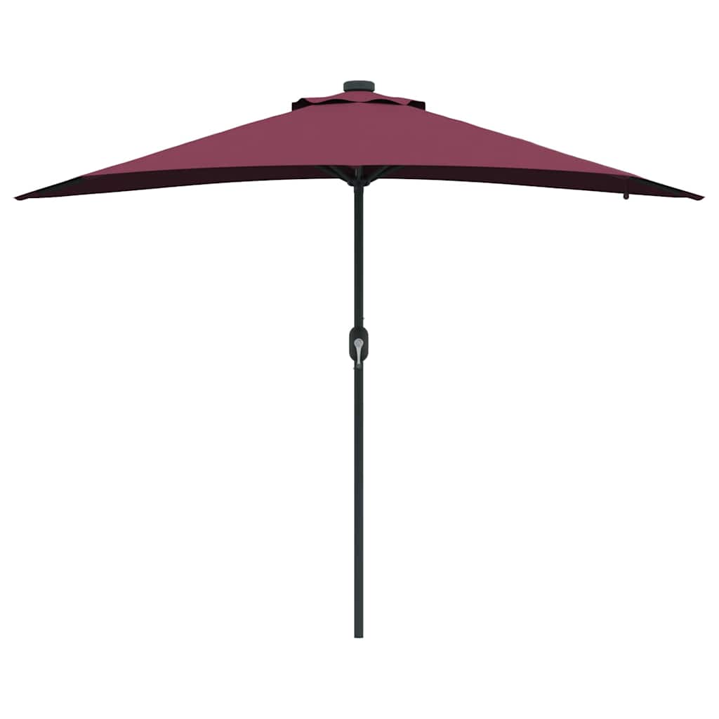 vidaXL Garten-Sonnenschirm Bordeauxrot 294 x 150 x 223 cm
