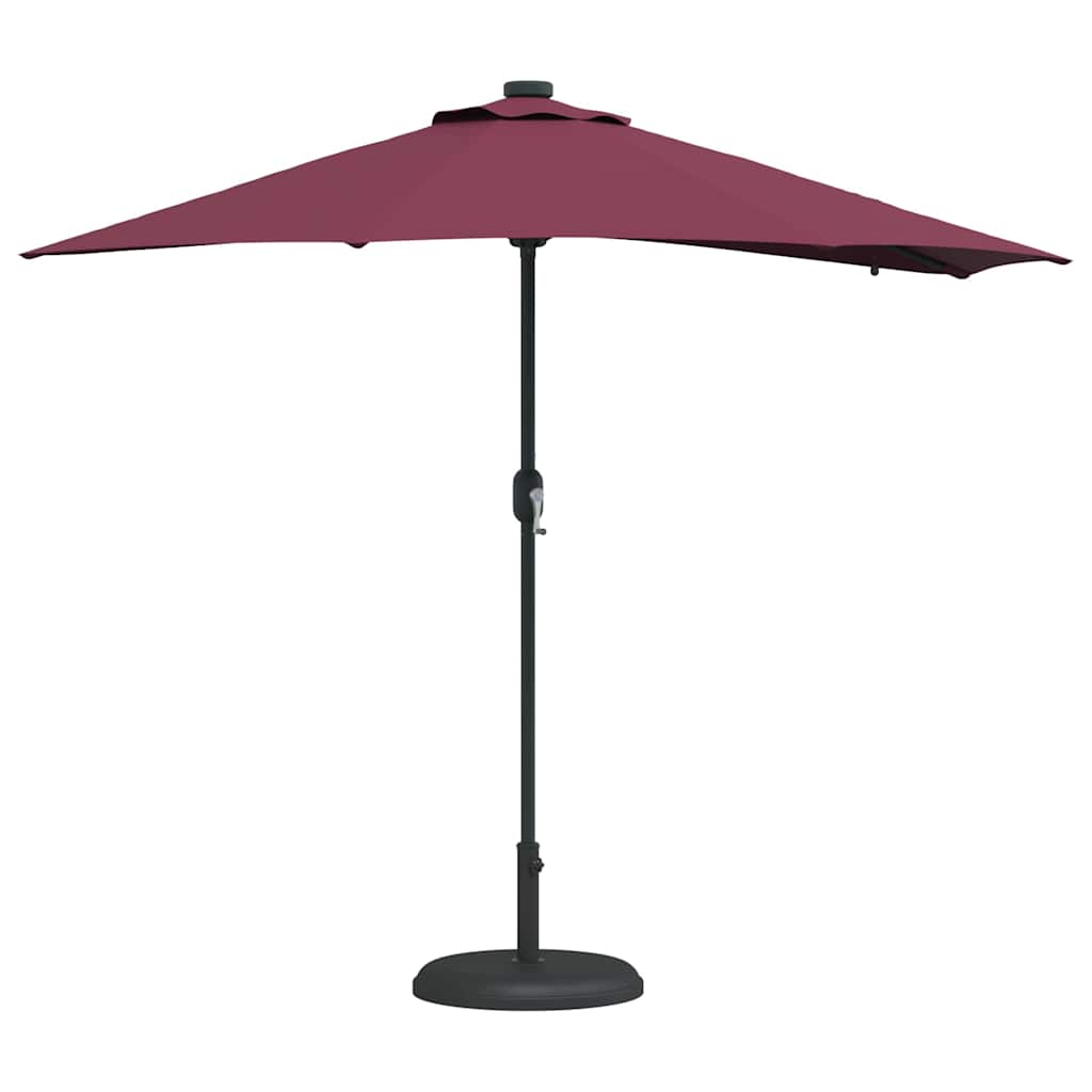 vidaXL Garten-Sonnenschirm Bordeauxrot 294 x 150 x 223 cm
