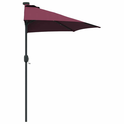 vidaXL Garten-Sonnenschirm Bordeauxrot 294 x 150 x 223 cm
