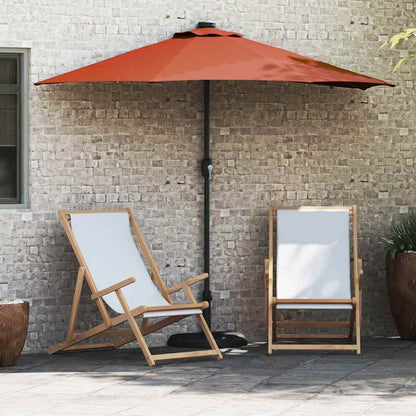 vidaXL Garten-Sonnenschirm Terrakotta 294 x 150 x 223 cm
