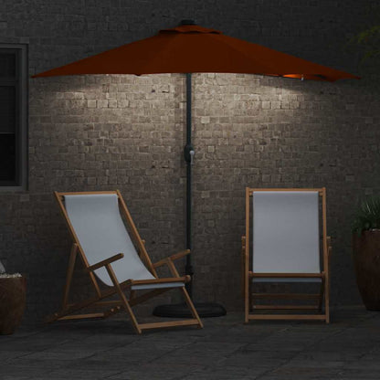 vidaXL Garten-Sonnenschirm Terrakotta 294 x 150 x 223 cm