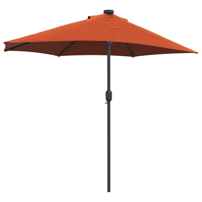 vidaXL Garten-Sonnenschirm Terrakotta 294 x 150 x 223 cm