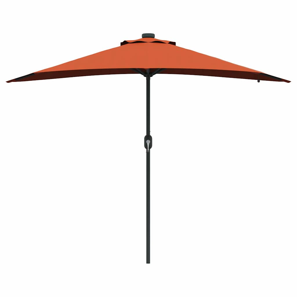 vidaXL Garten-Sonnenschirm Terrakotta 294 x 150 x 223 cm