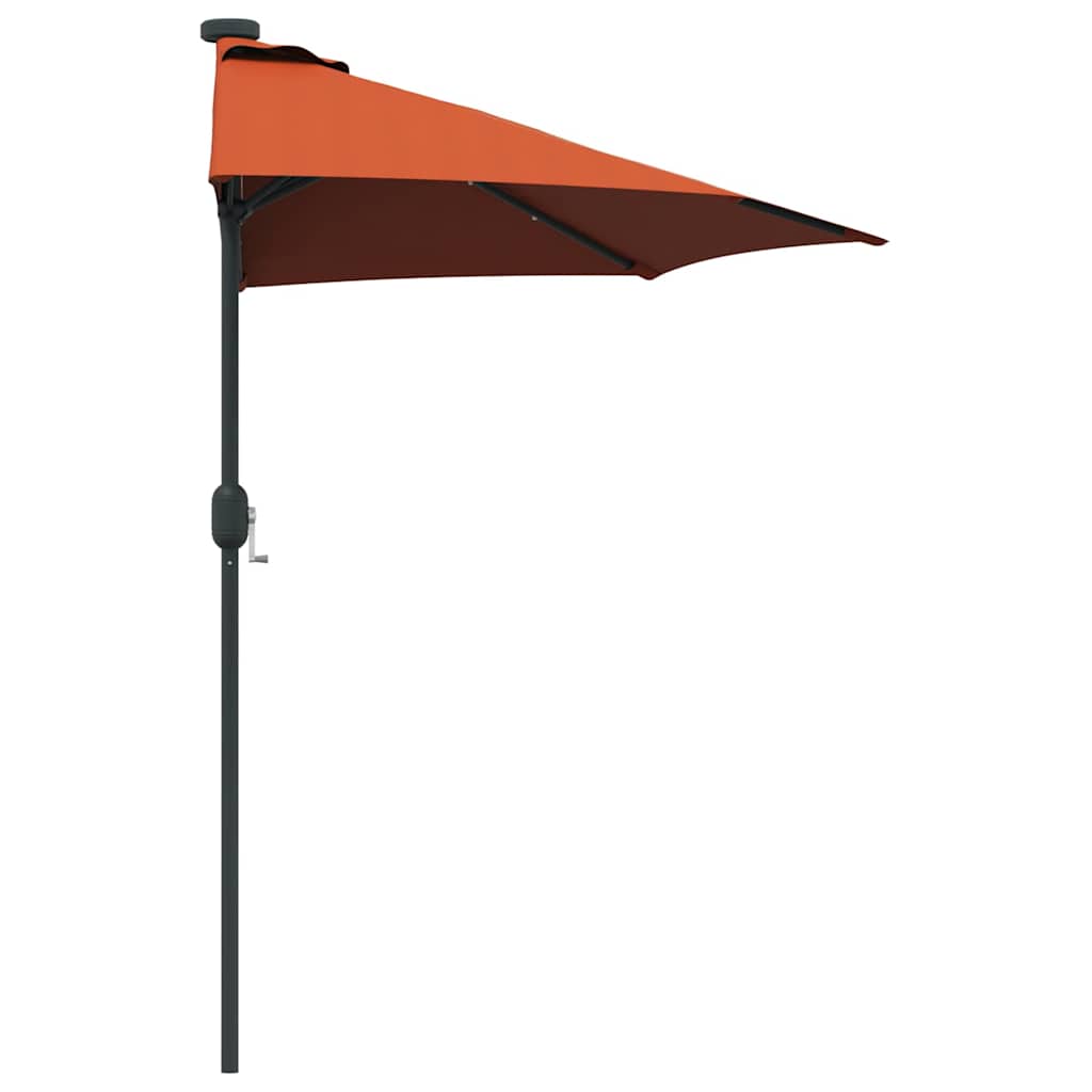 vidaXL Garten-Sonnenschirm Terrakotta 294 x 150 x 223 cm