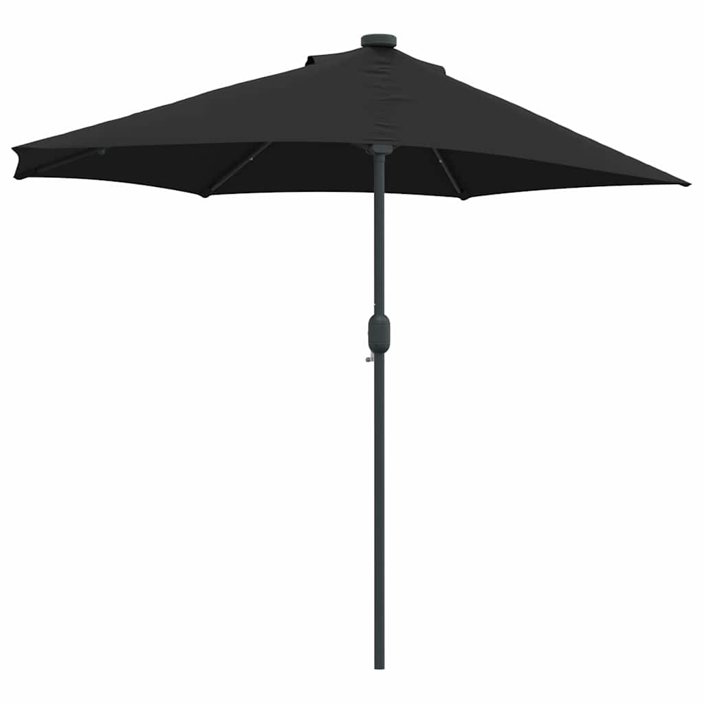 vidaXL Garten-Sonnenschirm Schwarz 294 x 150 x 223 cm