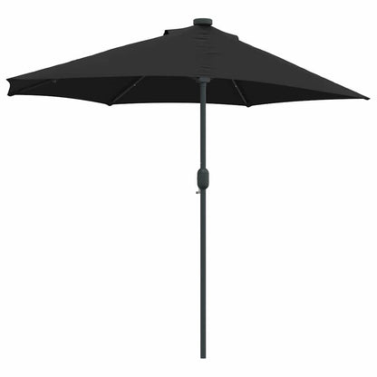 vidaXL Garten-Sonnenschirm Schwarz 294 x 150 x 223 cm