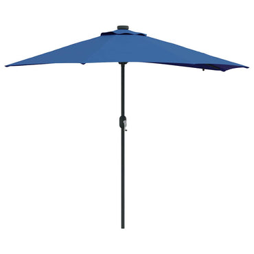 vidaXL Garten-Sonnenschirm Azurblau 294 x 150 x 223 cm