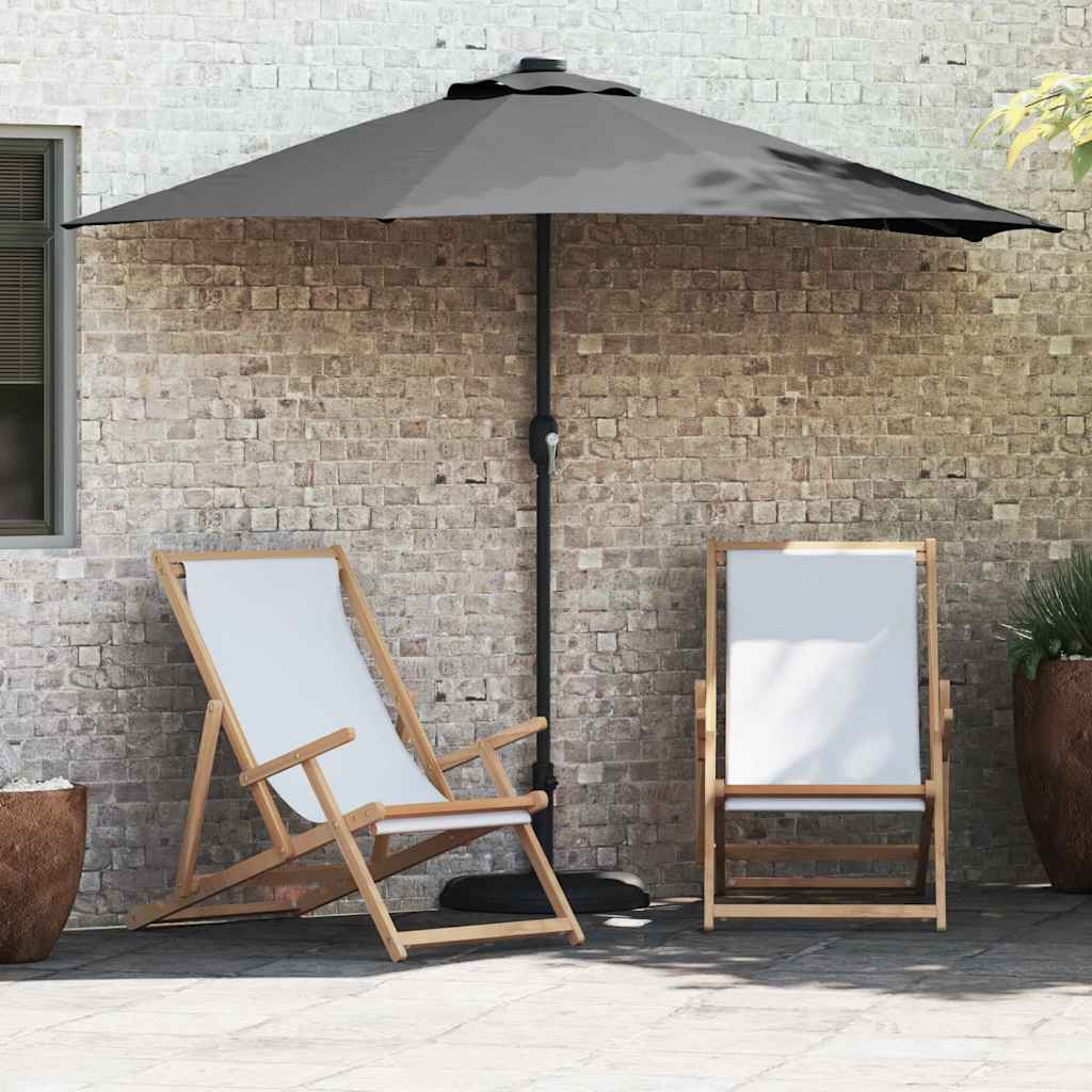 vidaXL Garten-Sonnenschirm Anthrazit 294 x 150 x 224 cm