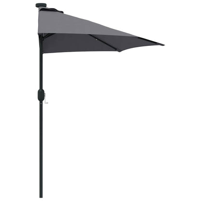 vidaXL Garten-Sonnenschirm Anthrazit 294 x 150 x 224 cm