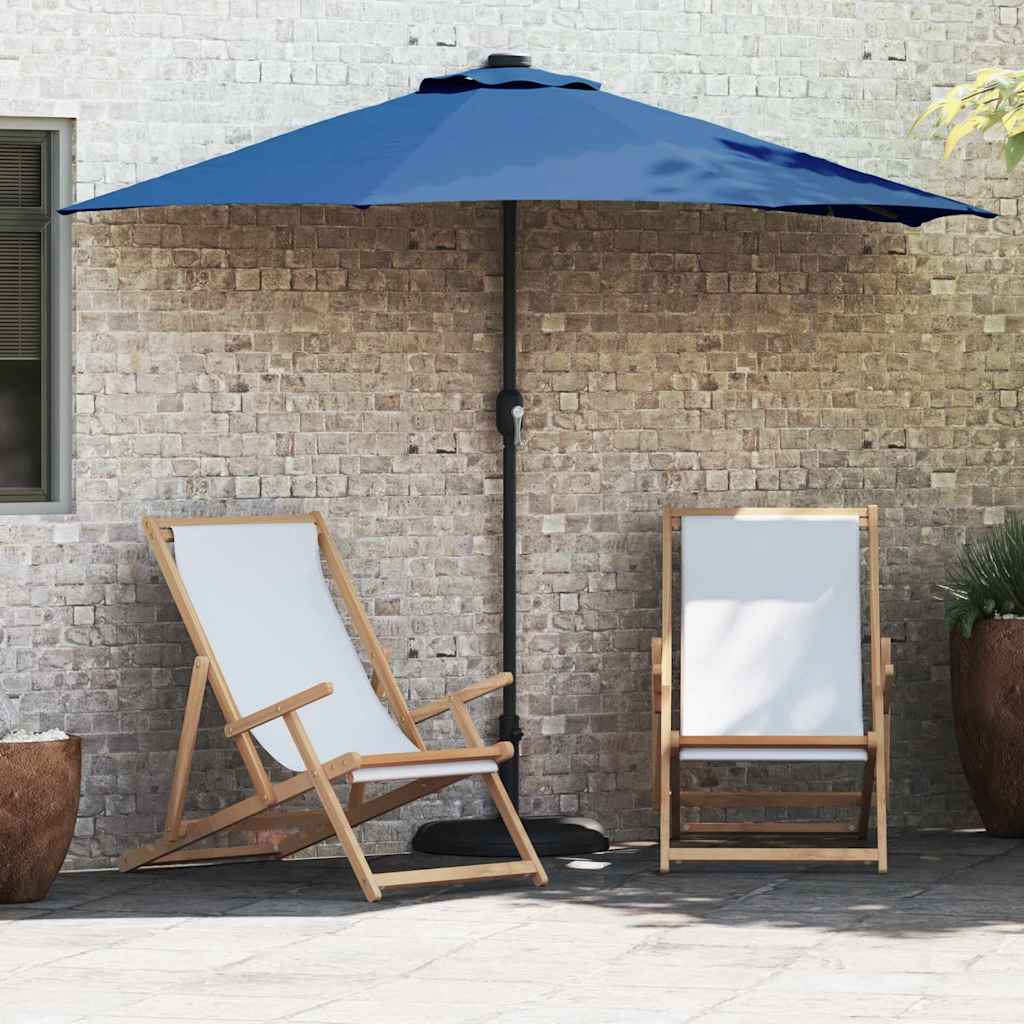 vidaXL Garten-Sonnenschirm Azurblau 294 x 150 x 224 cm