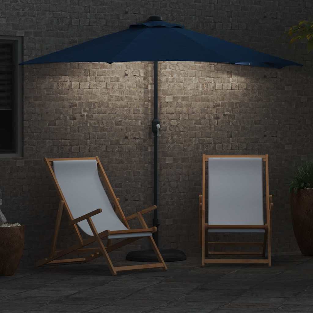 vidaXL Garten-Sonnenschirm Azurblau 294 x 150 x 224 cm