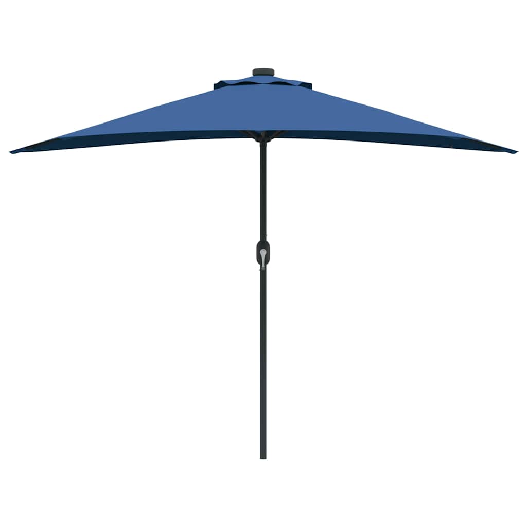 vidaXL Garten-Sonnenschirm Azurblau 294 x 150 x 224 cm