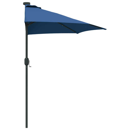 vidaXL Garten-Sonnenschirm Azurblau 294 x 150 x 224 cm