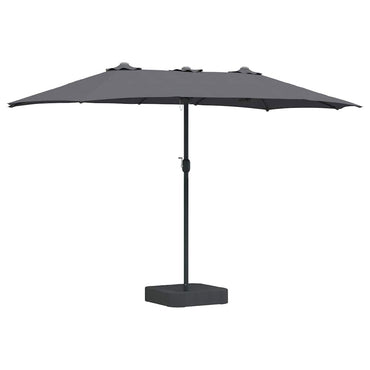 vidaXL Garten-Sonnenschirm Anthrazit 385 x 209 x 244 cm