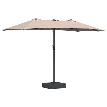 Garten-Sonnenschirm Taupe 385 x 209 x 244 cm