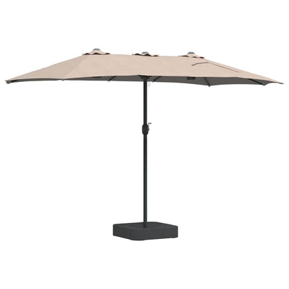 Garten-Sonnenschirm Taupe 385 x 209 x 244 cm